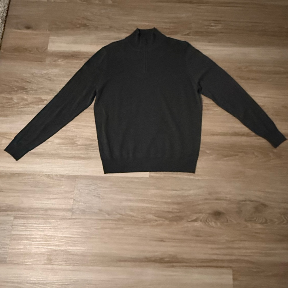 Porter + Ash | Elegant Charcoal 1/4 Zip Sweater for Men